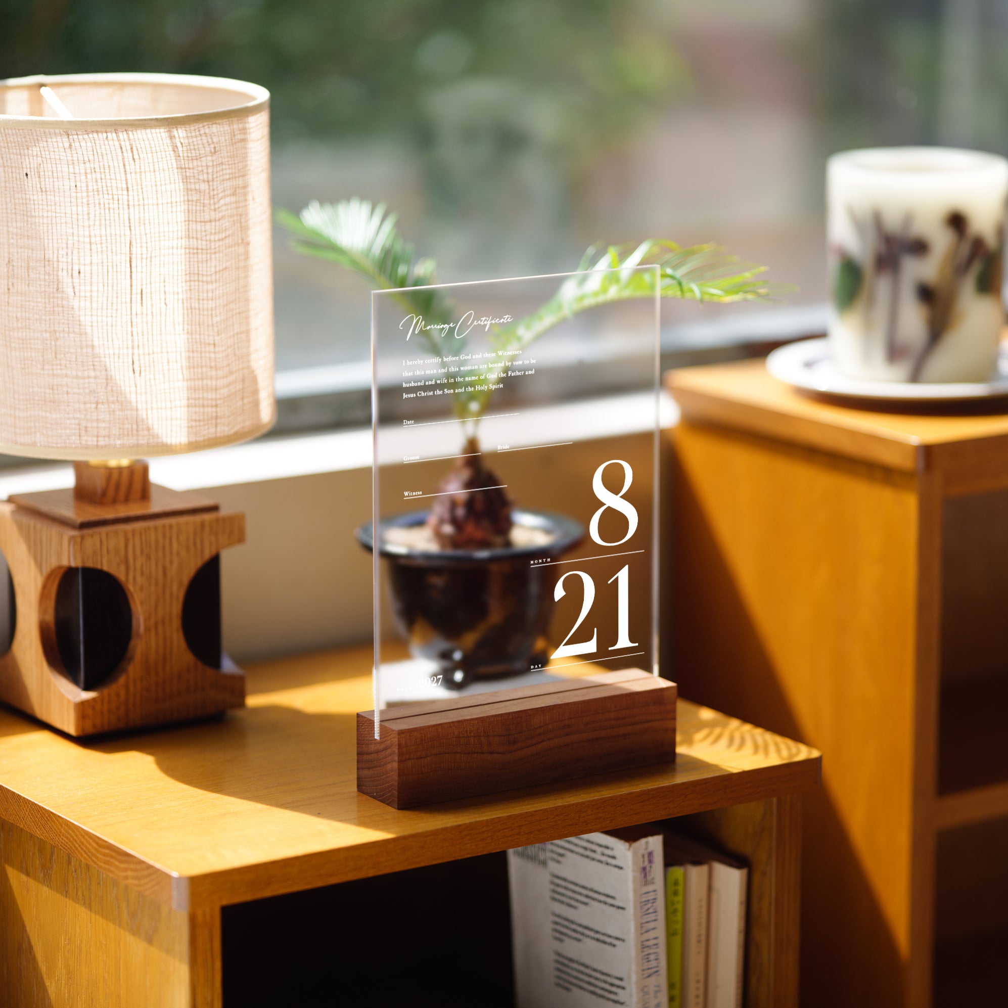 アクリル結婚証明書 B クリア