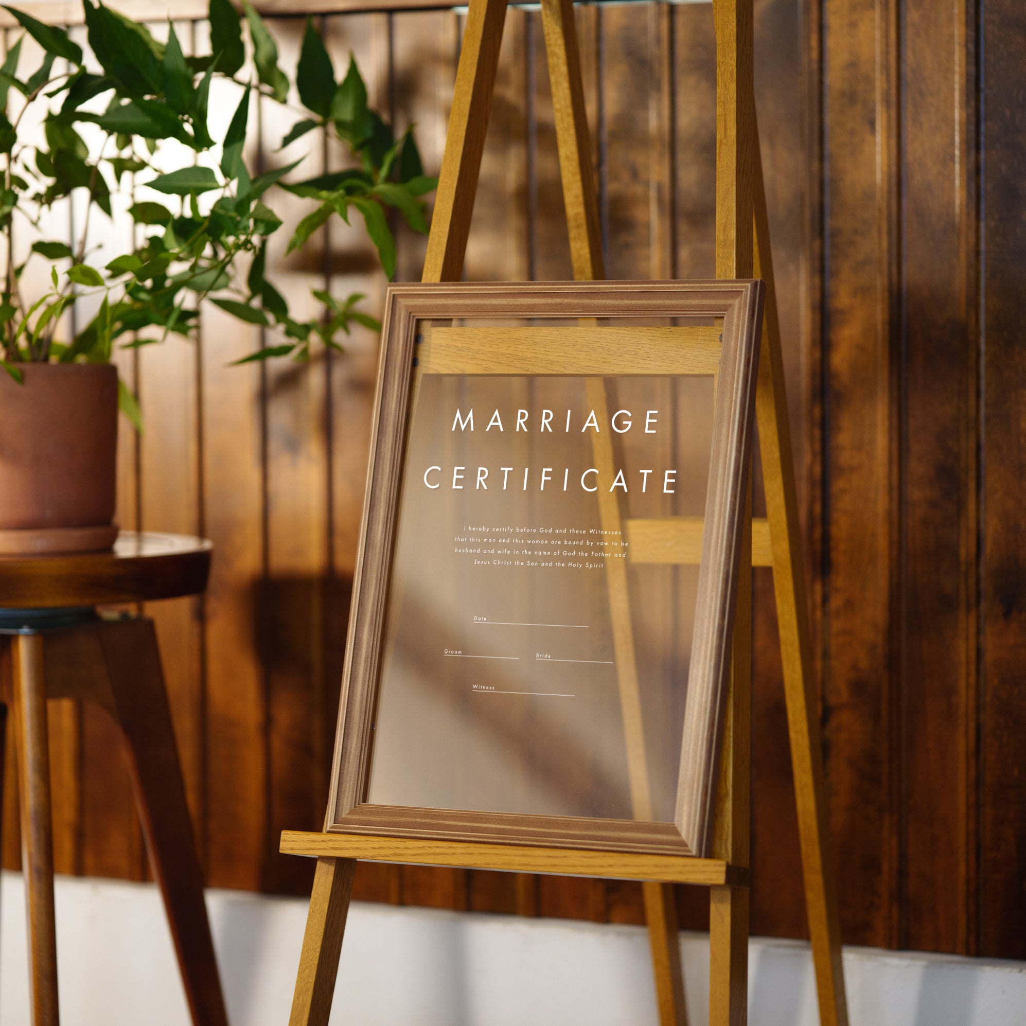 アクリル結婚証明書WF A